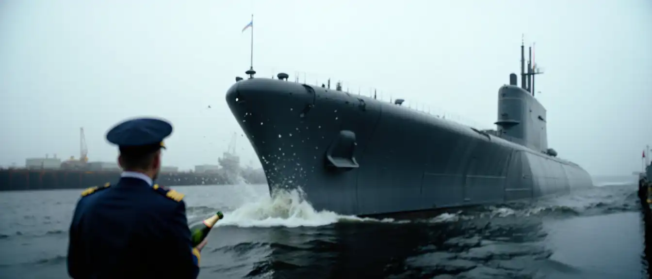 Новый стальной гигант: в Северодвинске на воду спустили атомный ракетоносец «Ульяновск»