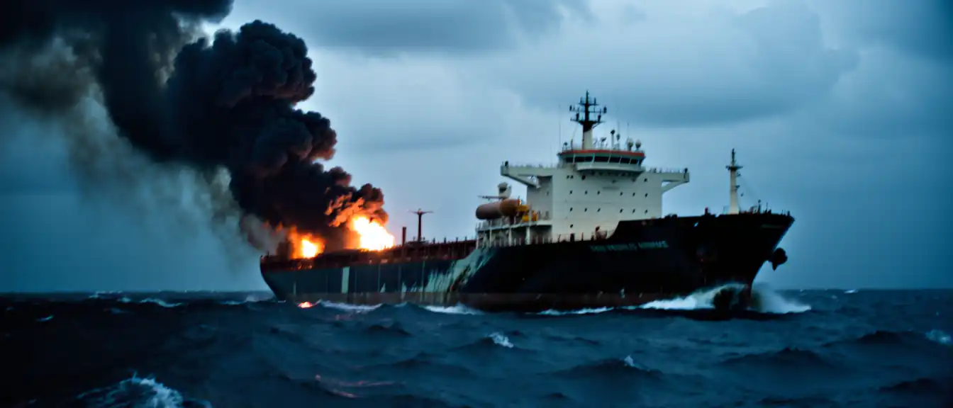 Опасный маневр: в Ормузском проливе снова атакован нефтяной танкер