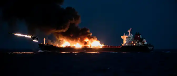 Огонь из Красного моря: хуситы атаковали саудовские супертанкеры ракетами и дронами